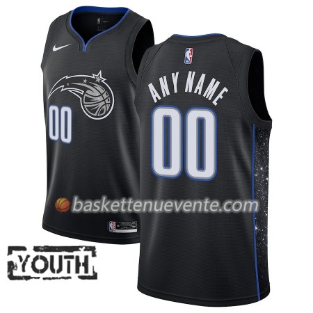Maillot Basket Orlando Magic Personnalisé 2018-19 Nike City Edition Noir Swingman - Enfant